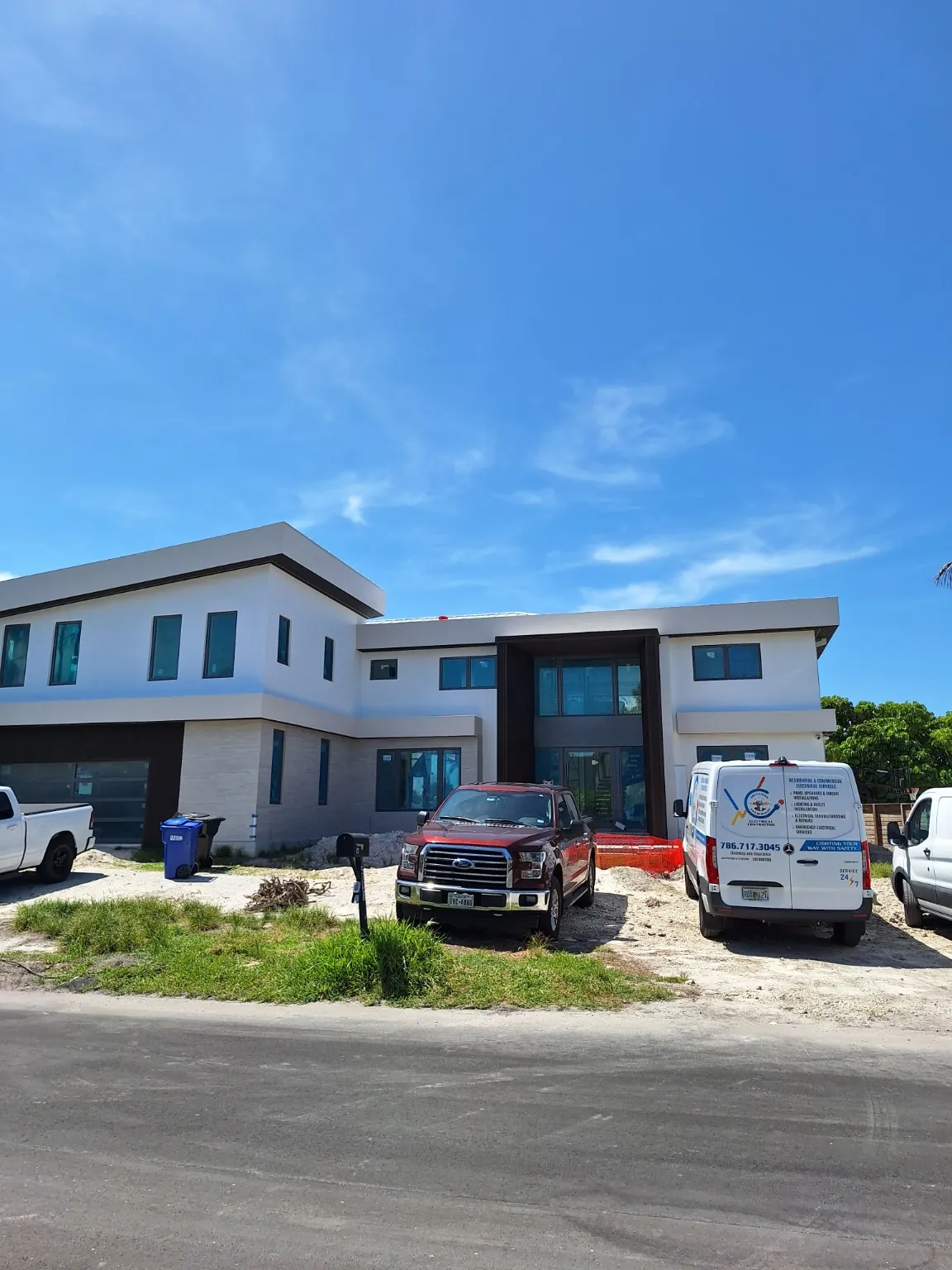 Custom Home electrical project in Miami Beach, FL