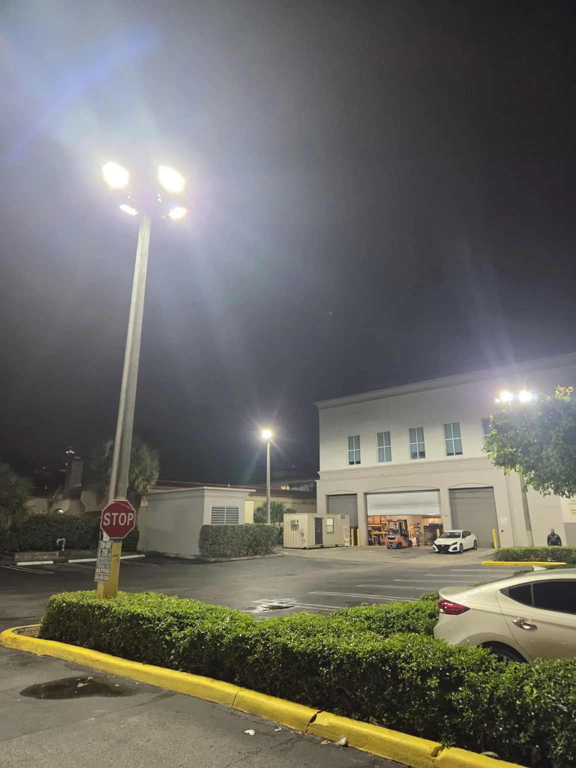 Parking Lot Lighting Upgrade electrical project in South Florida